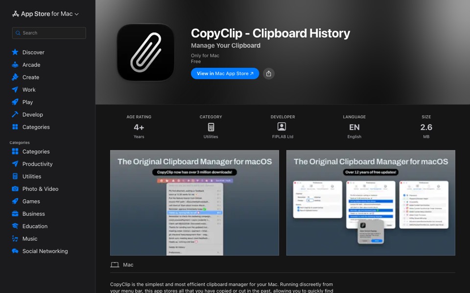 CopyClip’s website