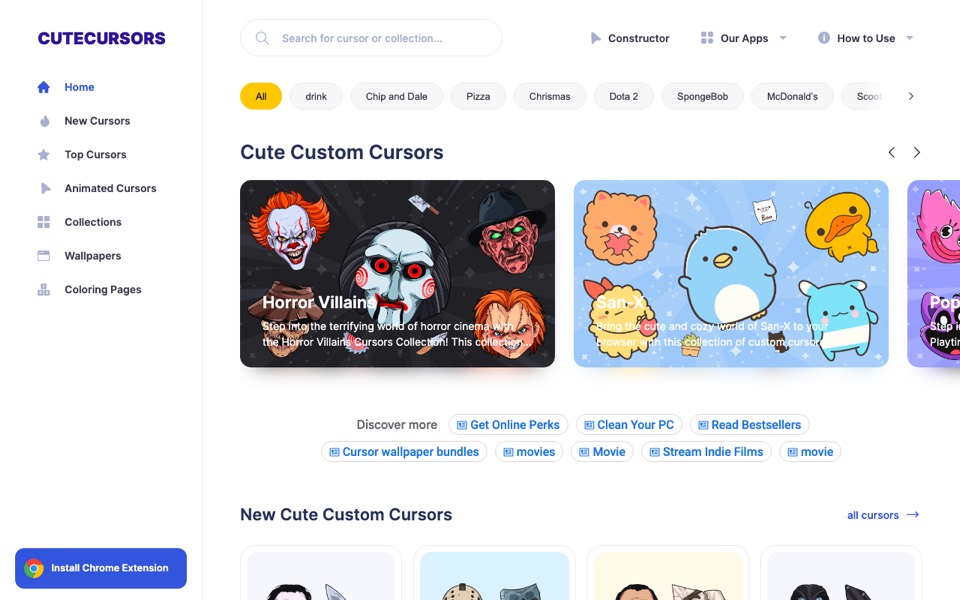 Cute Cursors’s website