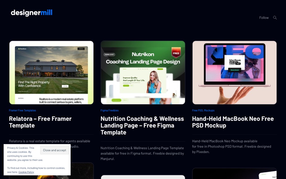 DesignerMill’s website
