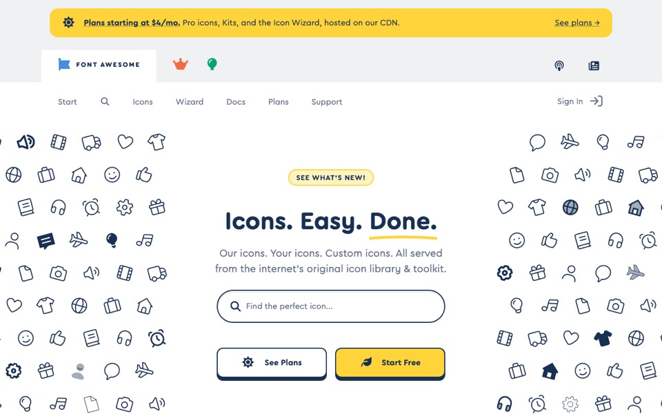 Font Awesome’s website