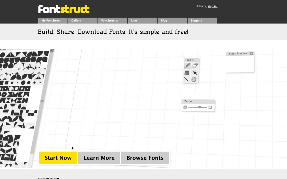 FontStruct’s website