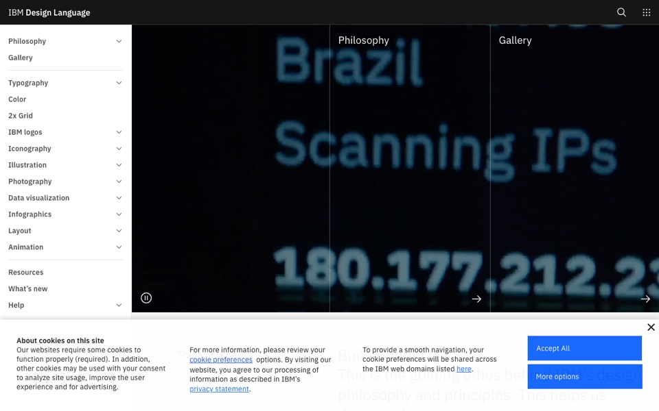 IBM Design Language’s website