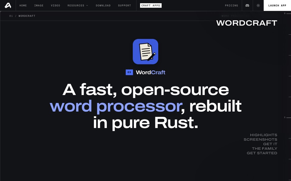 The WordCraft page on getartcraft.com
