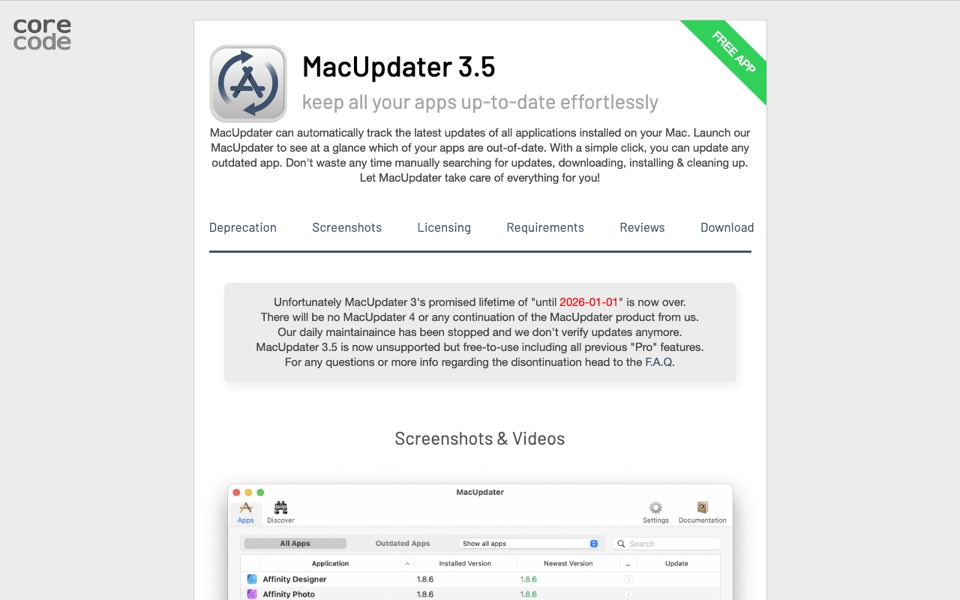 MacUpdater’s website