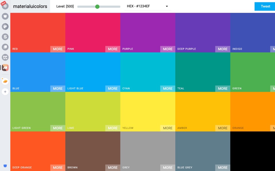 Material UI Colors’s website