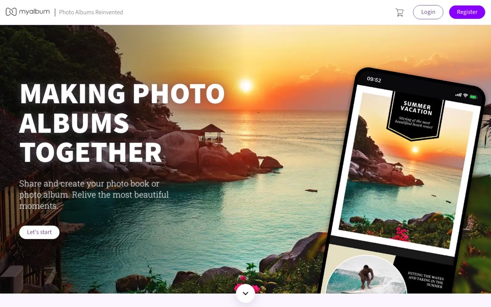 MyAlbum’s website