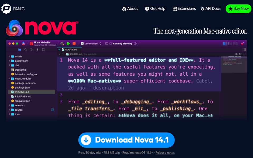 Nova’s website
