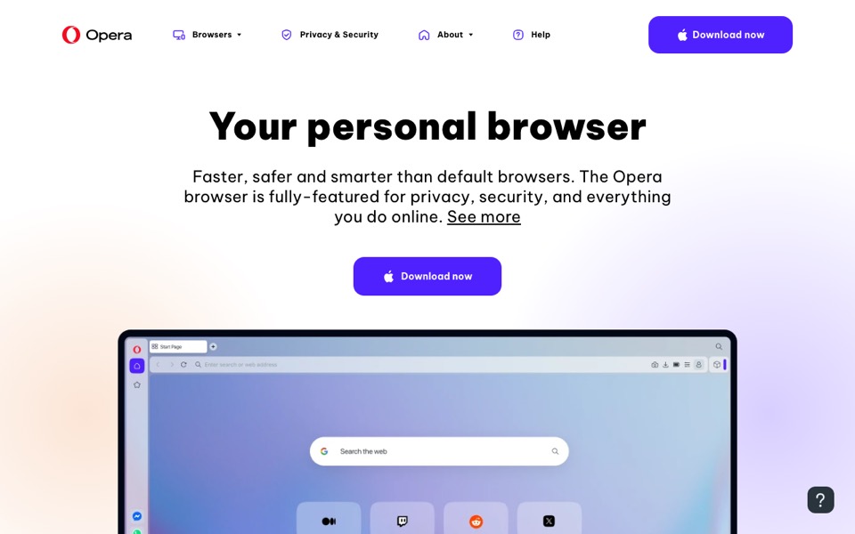 Opera’s website