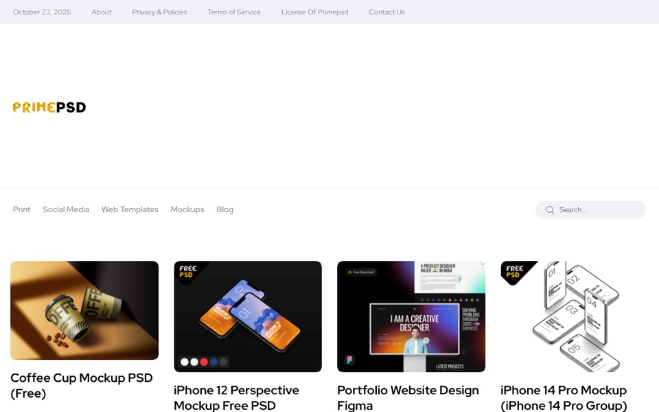 PrimePSD’s website