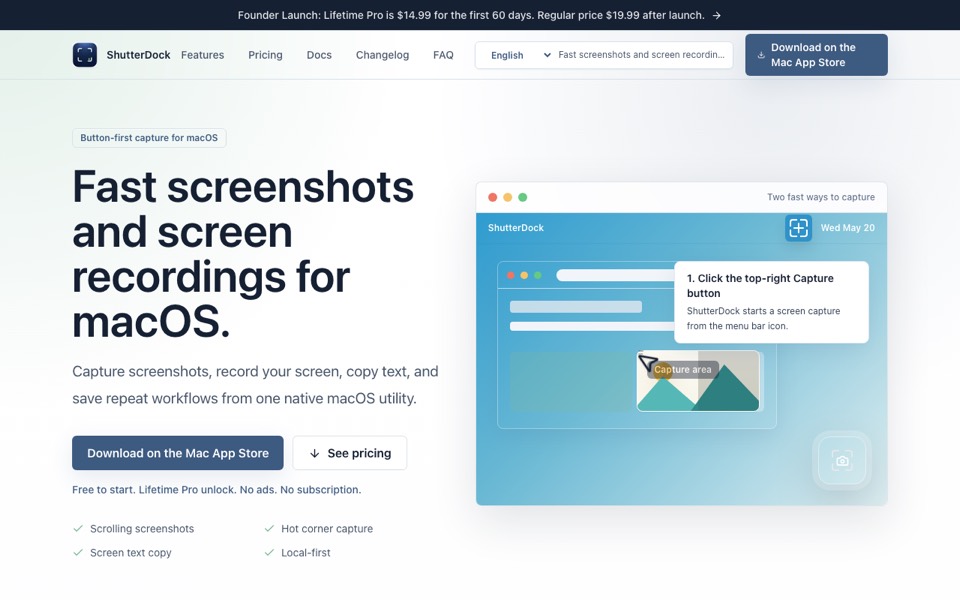 ShutterDock’s website
