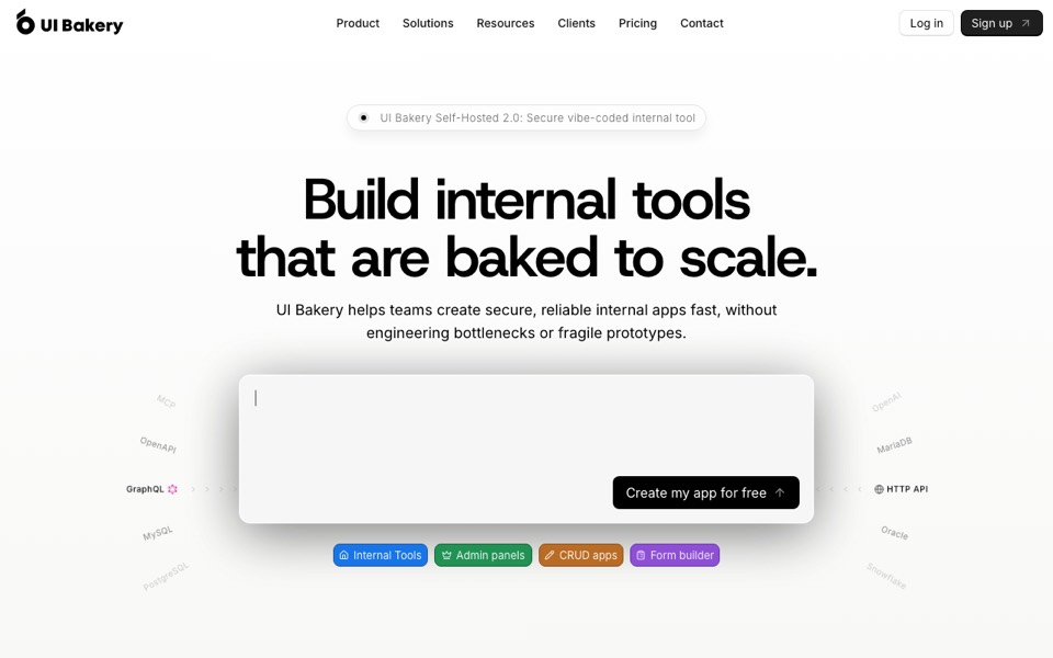 UI Bakery’s website
